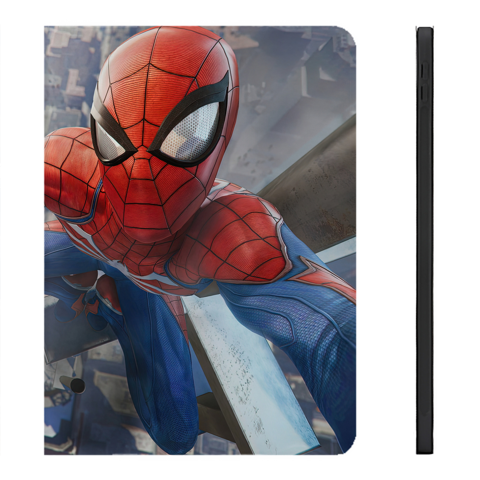 （画像用） Spider Man スパイダーマン IPadケース ペンホルダー付き ブックスタイルデザイン